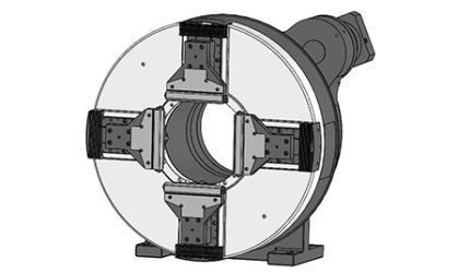 Dairuike 220 Laser Chuck DRK22HZG-B Pneumatic Rotary Front Chuck