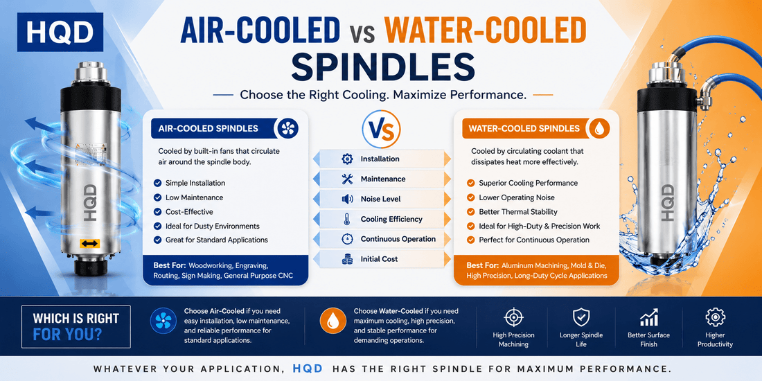 Air-Cooled vs Water-Cooled Spindles - MAS AUTO SYSTEMS PVT LTD