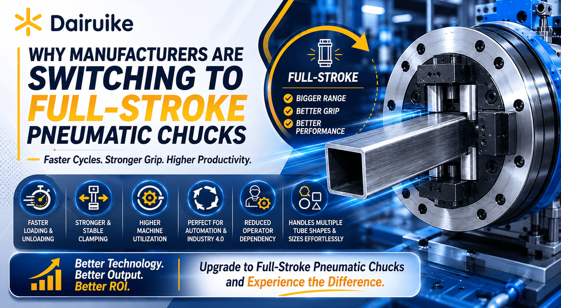 Why Manufacturers Are Switching to Full-Stroke Pneumatic Chucks - MAS AUTO SYSTEMS PVT LTD