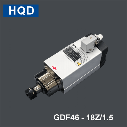 HQD GDF Woodworking Air - cooled Mounting Base Spindle GDF46 - 18Z/1.5 - MAS AUTO SYSTEMS PVT LTD