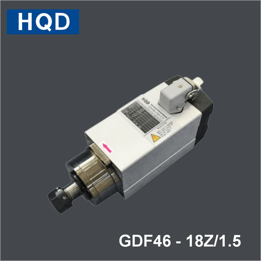 HQD GDF Woodworking Air - cooled Mounting Base Spindle GDF46 - 18Z/2.2 - MAS AUTO SYSTEMS PVT LTD