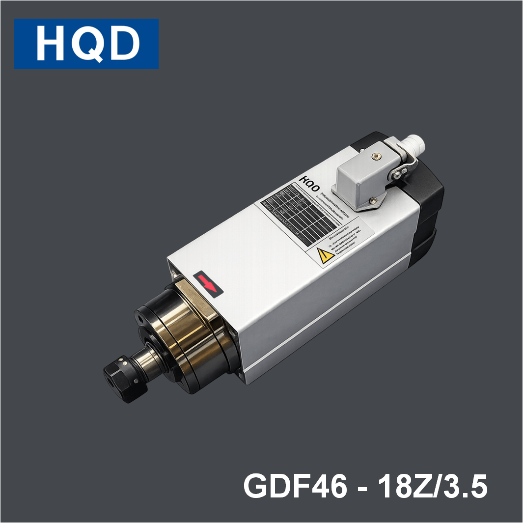 HQD GDF Woodworking Square Air - cooled Spindle GDF46 - 18Z/3.5 - MAS AUTO SYSTEMS PVT LTD