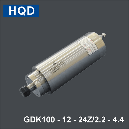 HQD GDK Engraving and Milling Constant Power Electric Spindle GDK100 - 12 - 24Z/2.2 - 4.4 - MAS AUTO SYSTEMS PVT LTD