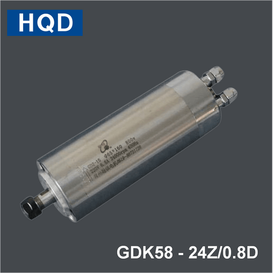 HQD GDK Engraving and Milling Constant Torque Spindle GDK58 - 24Z/0.8D - MAS AUTO SYSTEMS PVT LTD